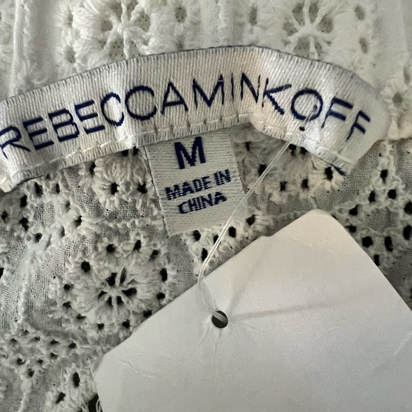 Rebecca Minkoff Coronado Off-the-Shoulder Eyelet Top - Picture 7 of 9
